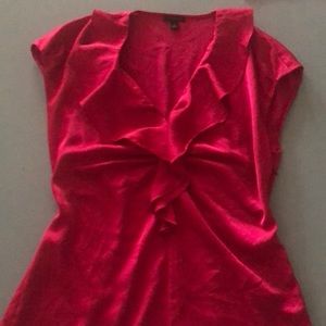 Ann Taylor Blouse hot pink small